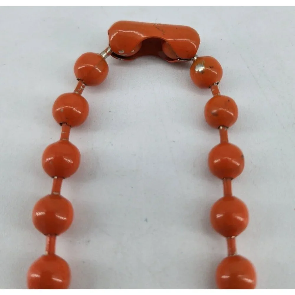 WWE 2014 Authentic Usos Pendant Necklace Orange Metal Beads Chain‎ 